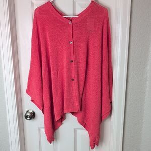 J. Jill  Button-Up Poncho One Size